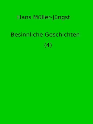 cover image of Besinnliche Geschichten 4